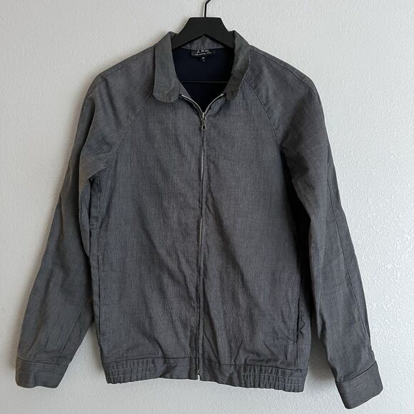 Vintage APC Men’s Light Bomber Jacket Size XS Grey - Picture 1 of 5